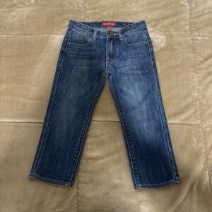 Guess Kids Boy's Size 3 Medium Wash Straight Leg Jeans w/Adjustable Waist - EUC
